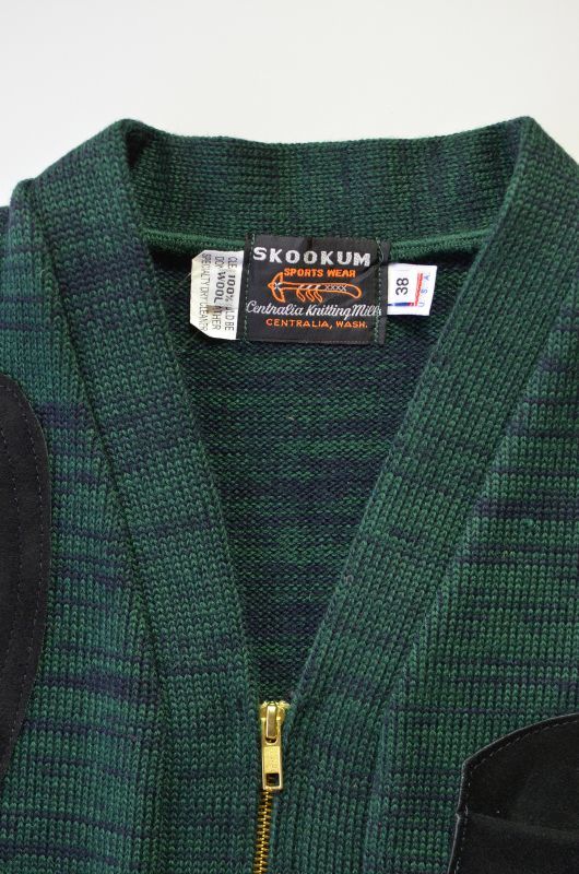 SKOOKUM (スクーカム) Lettered Cardigan 【別注】