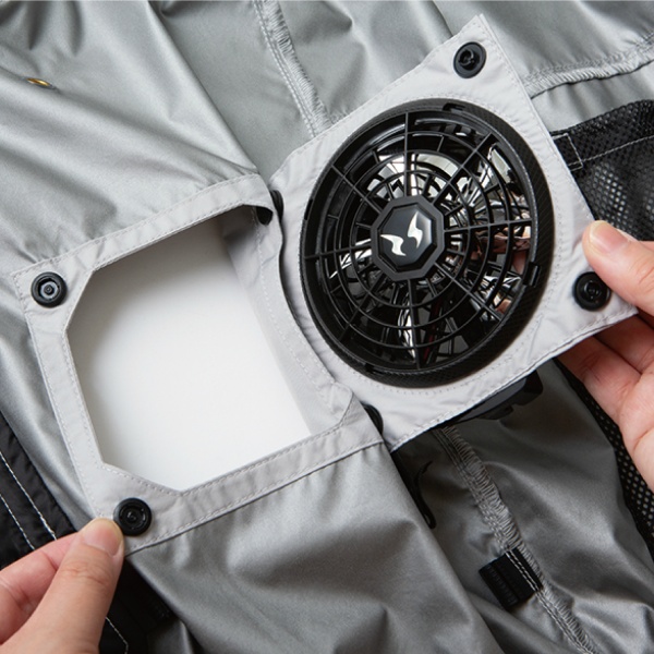 ハイブリットクールウェア ベストタイプ S シルバー EF92592S 極冷