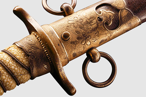 海軍士官 短剣拵（鮫革鞘）／名古屋刀剣博物館・名古屋刀剣ワールド