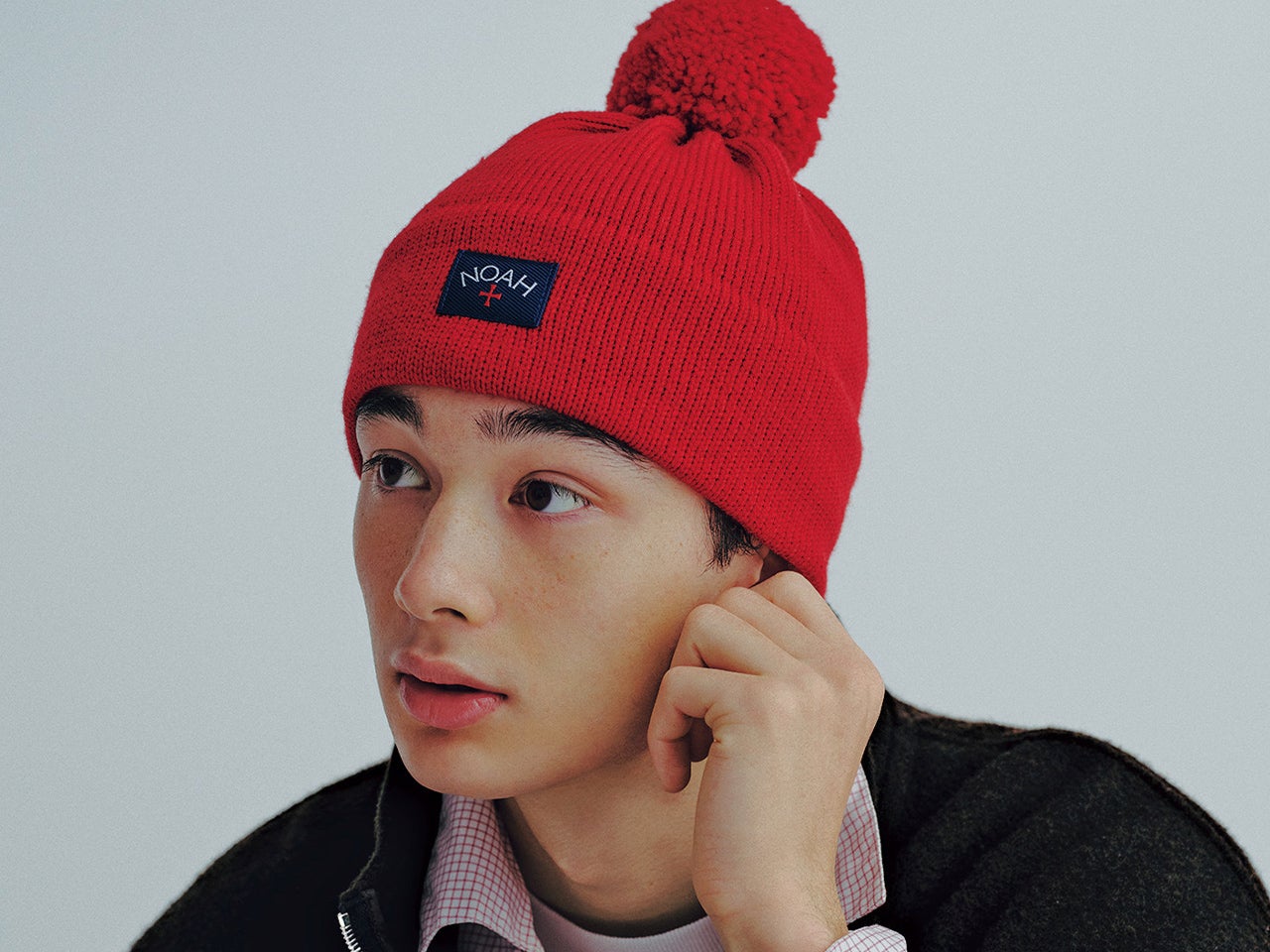 この「NOAH（ノア）」のニットキャップは冬の着こなしに欠かせない