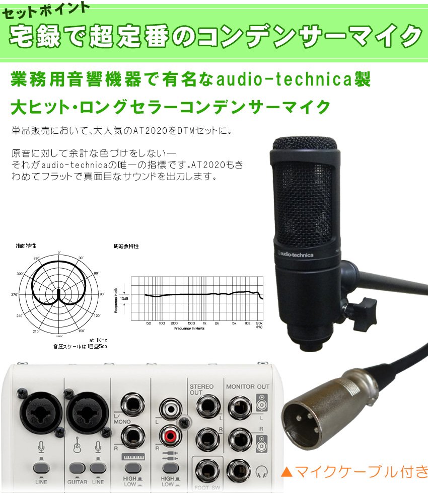 YAMAHA WEBキャスティングミキサー AG06mk2(ボーカル＆楽器配信セット