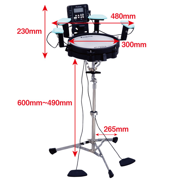 AWOWO(アヲヲ) ／ MINI JUN 電子ドラムセット 10インチサイズ