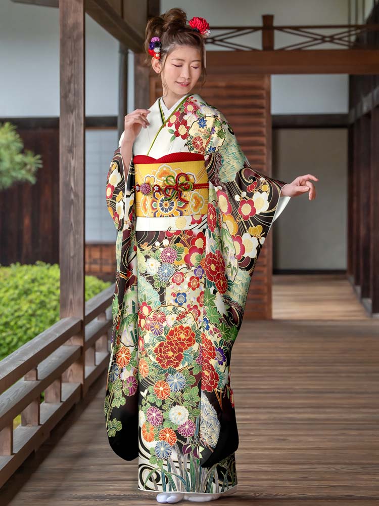 プレミアム友禅手描き振袖 | 岐阜で手描き振袖なら三ツ星