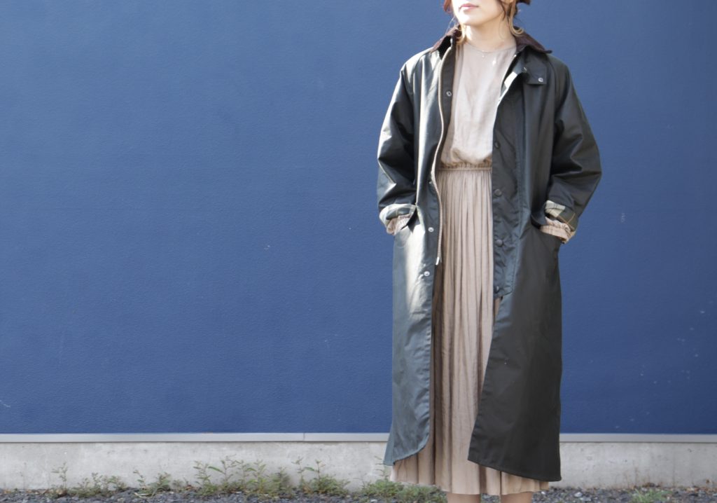 Barbour バブアー LADIES レディース BURGHLEY バーレー ロング丈を