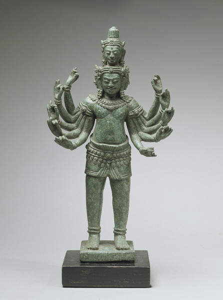 1080 とても古い青銅のインドの神様の像です 1080 とても古い青銅の