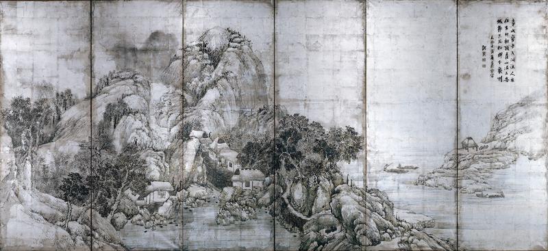 山水図屏風 与謝蕪村筆 - MIHO MUSEUM
