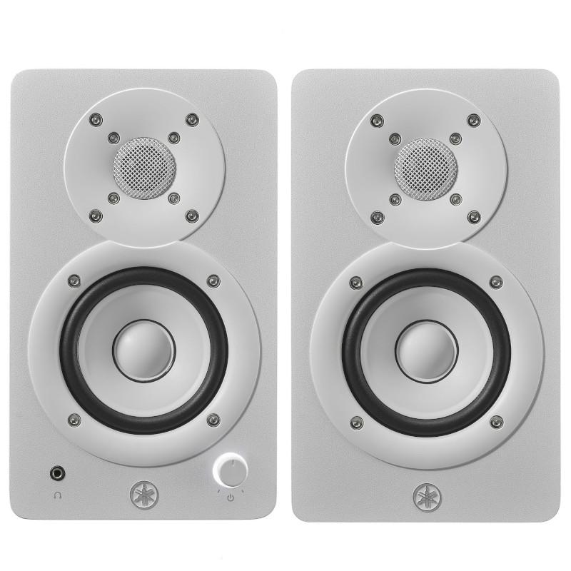 パワードスタジオモニター YAMAHA ヤマハ HS3W ホワイト ペア + MOS-35
