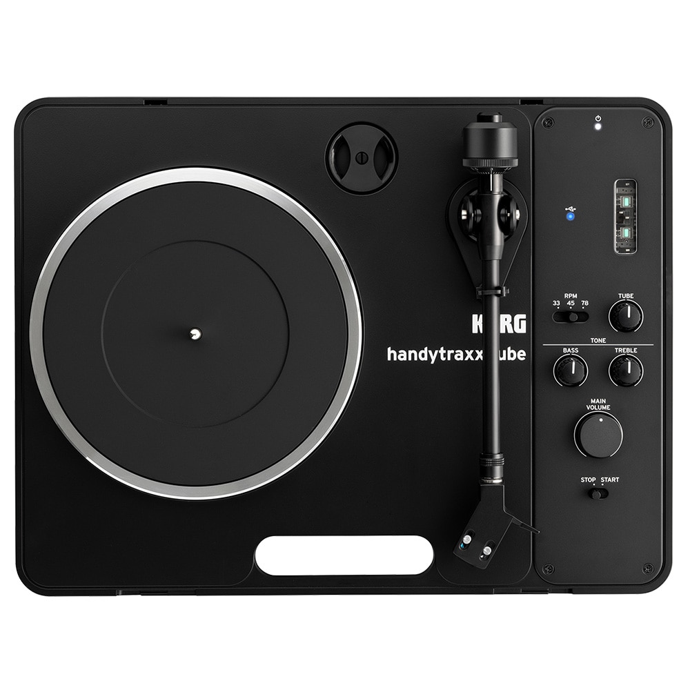KORG ポータブル レコードプレーヤー handytraxx tube スピーカー内蔵