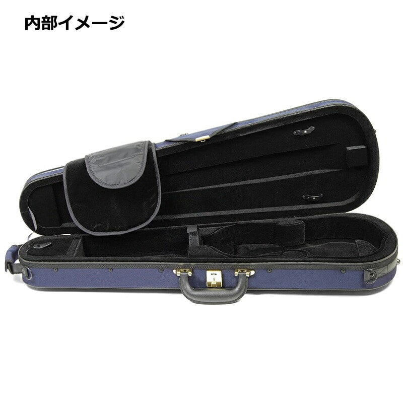 スーパーライト Shaped ケース バイオリン用 4/4 三角型 スティール