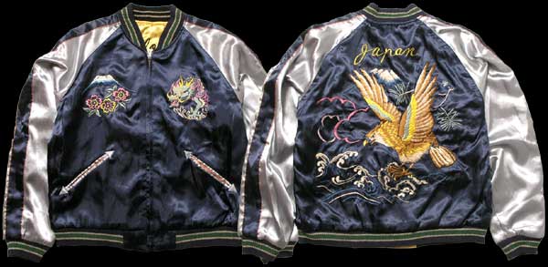 テーラー東洋スカジャン「EaglexCyclones」リバーシブルサテン