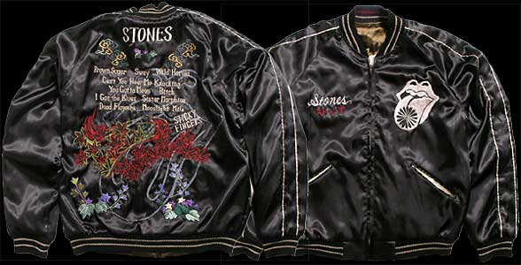 テーラー東洋スカジャン・ローリングストーンズコラボ「STICKY FINGERS