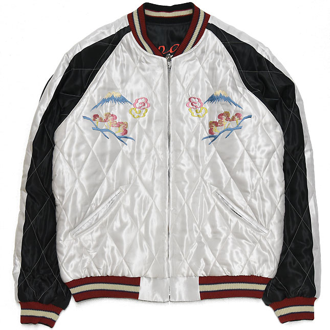 東洋スカジャン「LANDSCAPE×DUELLONG DRAGONS」サテンキルトスカ・NO