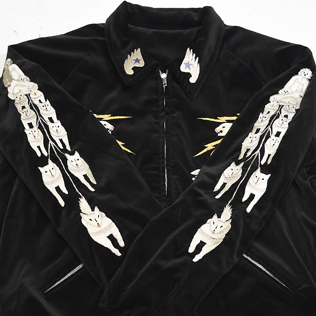 テーラー東洋・両面別珍スペシャルスカジャン「RADIO GROUP MOBILE