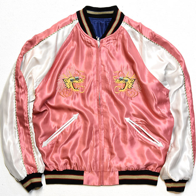 テーラー東洋スカジャン【DRAGON×EAGLE】リバーシブルサテンスカ NO