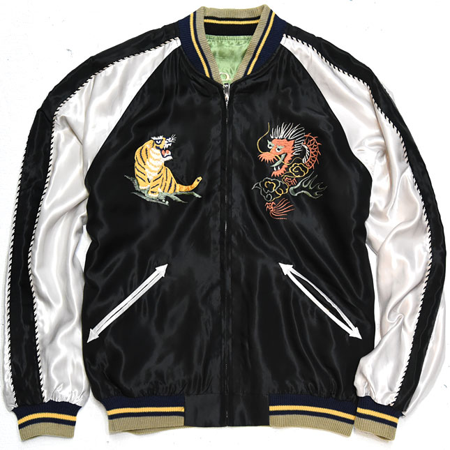 東洋スカジャン【EAGLE×RED DRAGON】リバーシブルサテンスカ NO-870