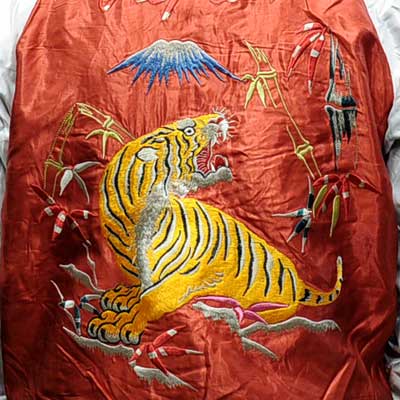 テーラー東洋スカジャン「鷹龍 MAP×虎富士」復刻サテンスカ/NO-800