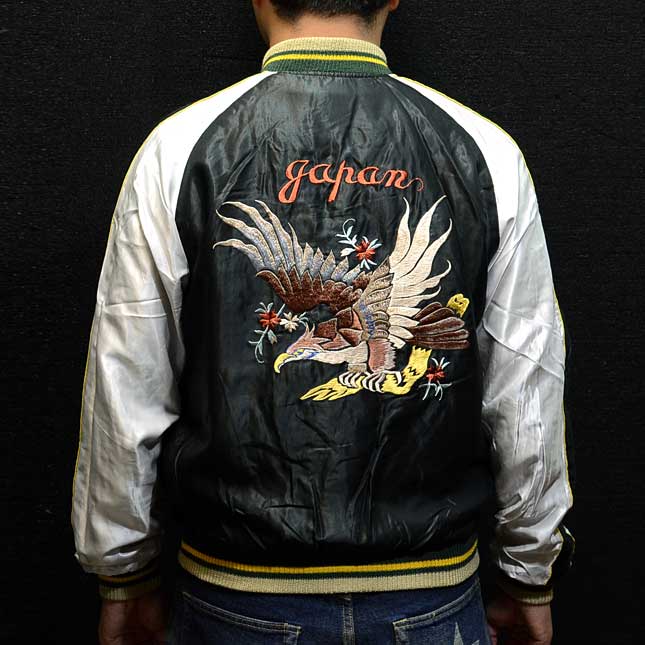 テーラー東洋スカジャン【TIGER×EAGLE】虎鷹・復刻サテンスカ NO-823