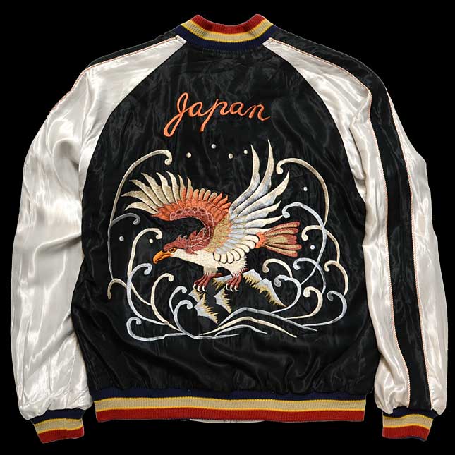 テーラー東洋スカジャン【EAGLE×JAPAN MAP】鷹×日本地図・復刻