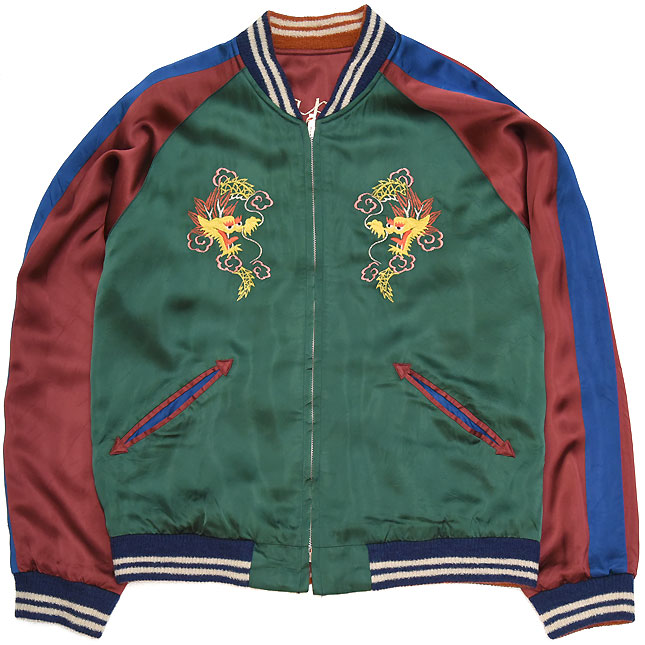 東洋スカジャン・港商SPECIAL EDITION「DRAGON & JAPAN MAP×ROARING