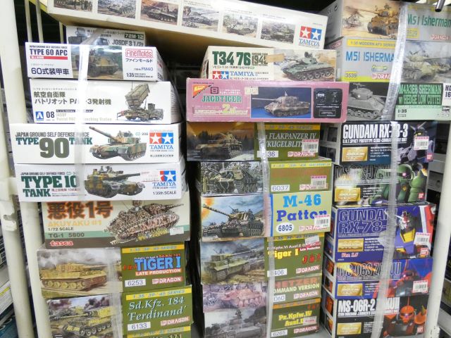 AFVプラモデルやガンプラ等約300点 出張買取 東京都渋谷区 ｜くじら堂