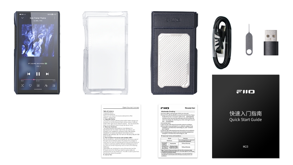 FiiO(フィーオ) M23 Stainless Steel | Rock oN Line eStore