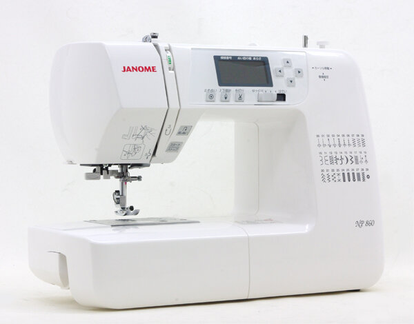 銀行振込キャンペーン！NP860 ジャノメミシン ワイドテーブル、黒