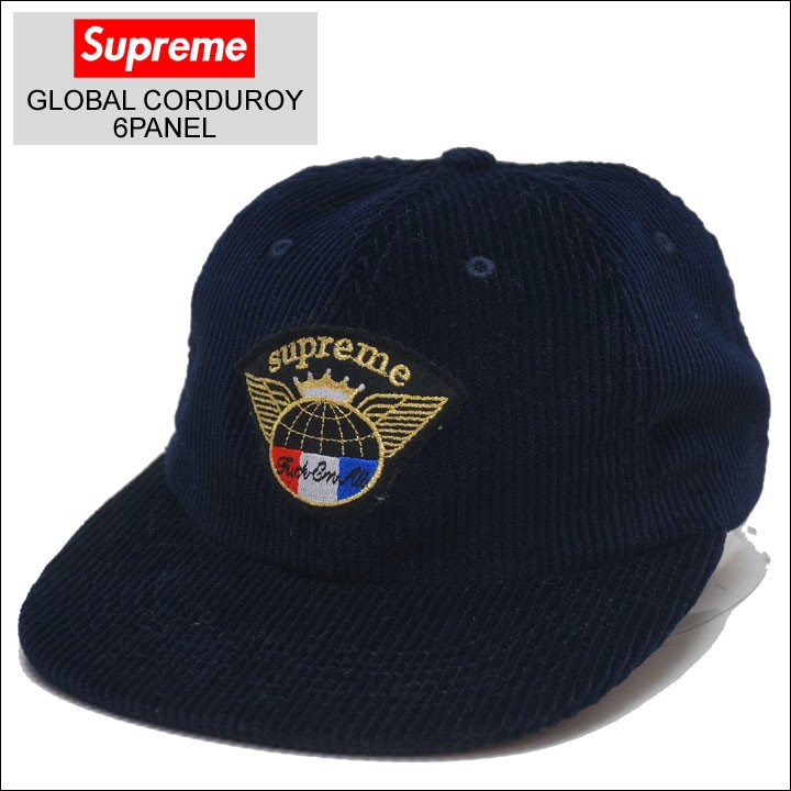 SUPREME / GLOBAL CORDUROY CAP