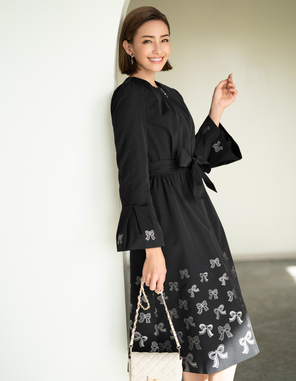 リボンジャガードコート | msgracy