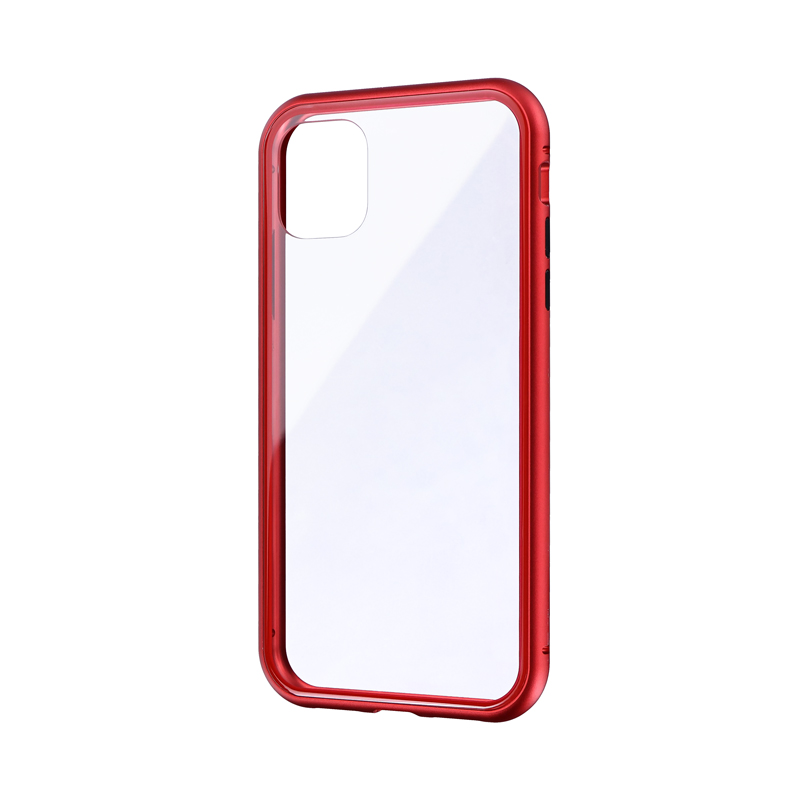 iPhone 11 ガラス＆アルミケース「SHELL GLASS Aluminum」 シルバー