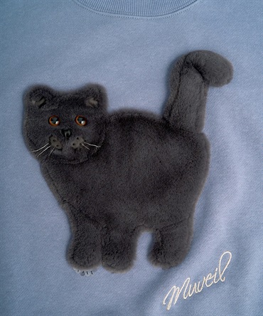 ネコ裏毛プルオーバー | MUVEIL Online Shop