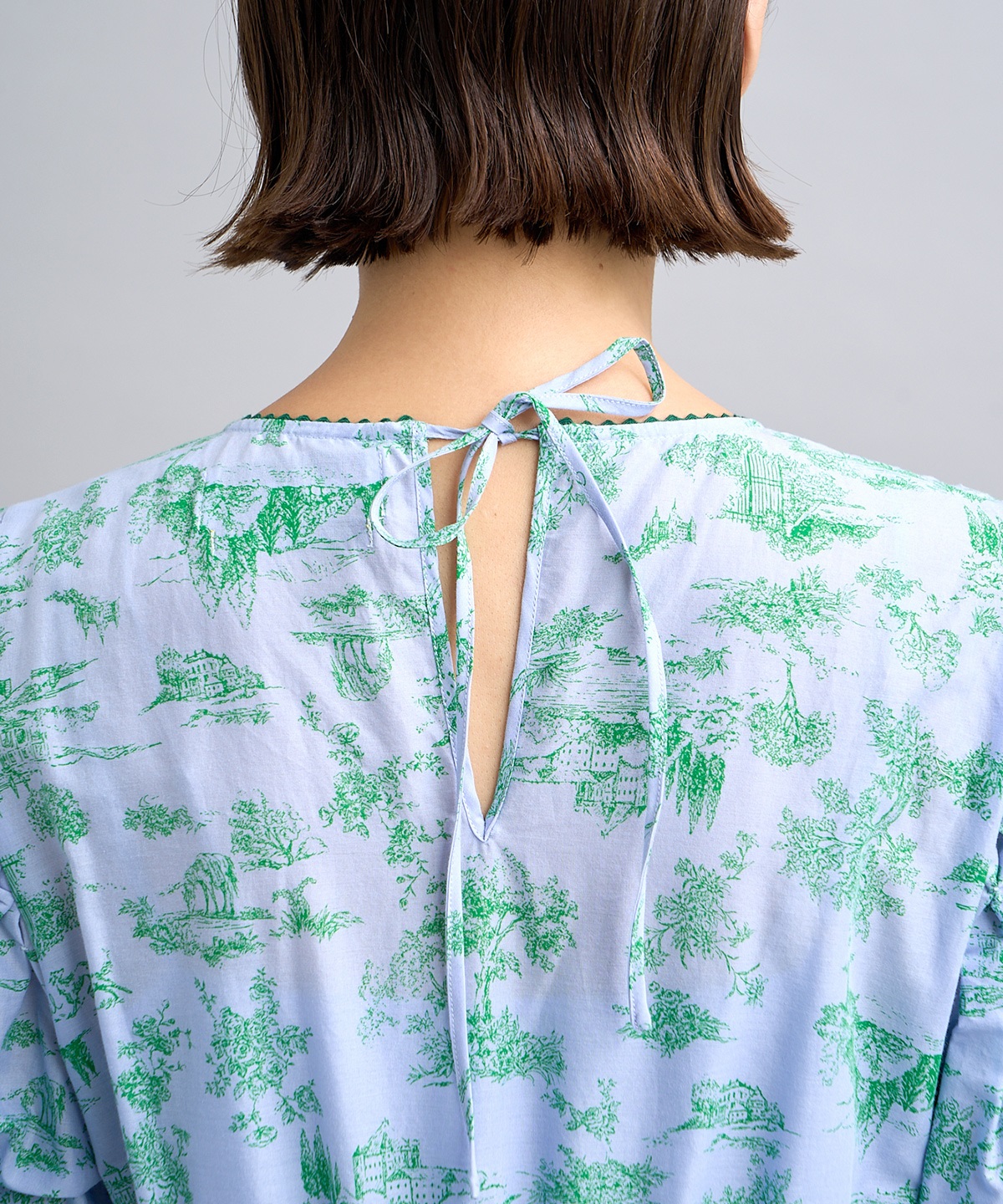 トワル ド ジュイ プリントスモッキングワンピース | MUVEIL Online Shop