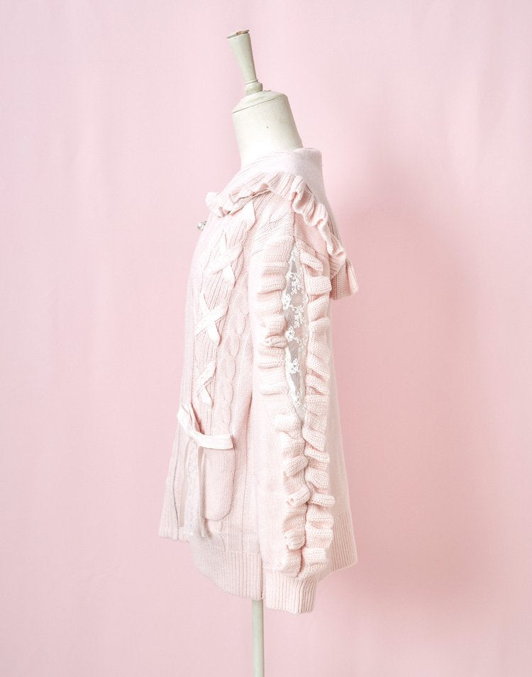 mellfy memory Honey lace up knit Jacket – MultiPal Store