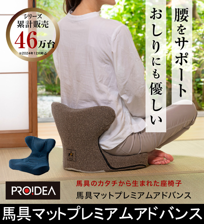 腰を支えて座り楽々 おしりにも優しい 馬具マットプレミアム