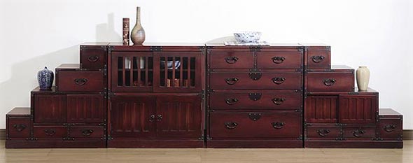 民芸調 階段箪笥 左下がりを激安で販売する京都の村田家具