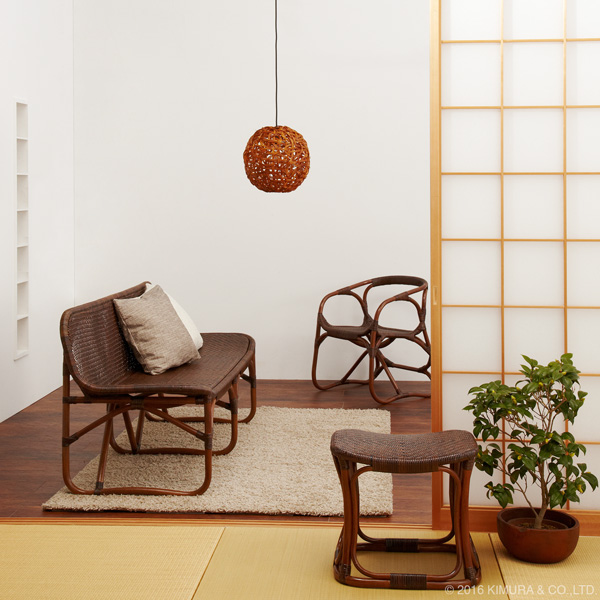 ラタン手編み カウチソファ C116KAを激安で販売する京都の村田家具