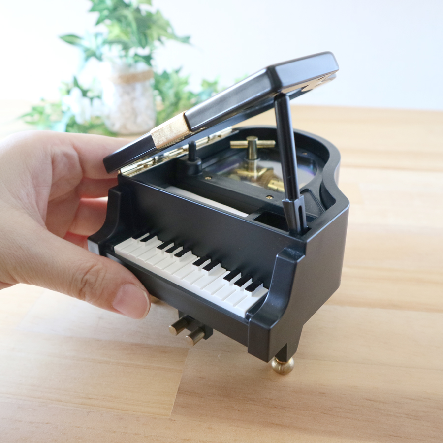 18弁】ミニグランドピアノ オルゴール プレゼント 曲選べる ｜株式会社