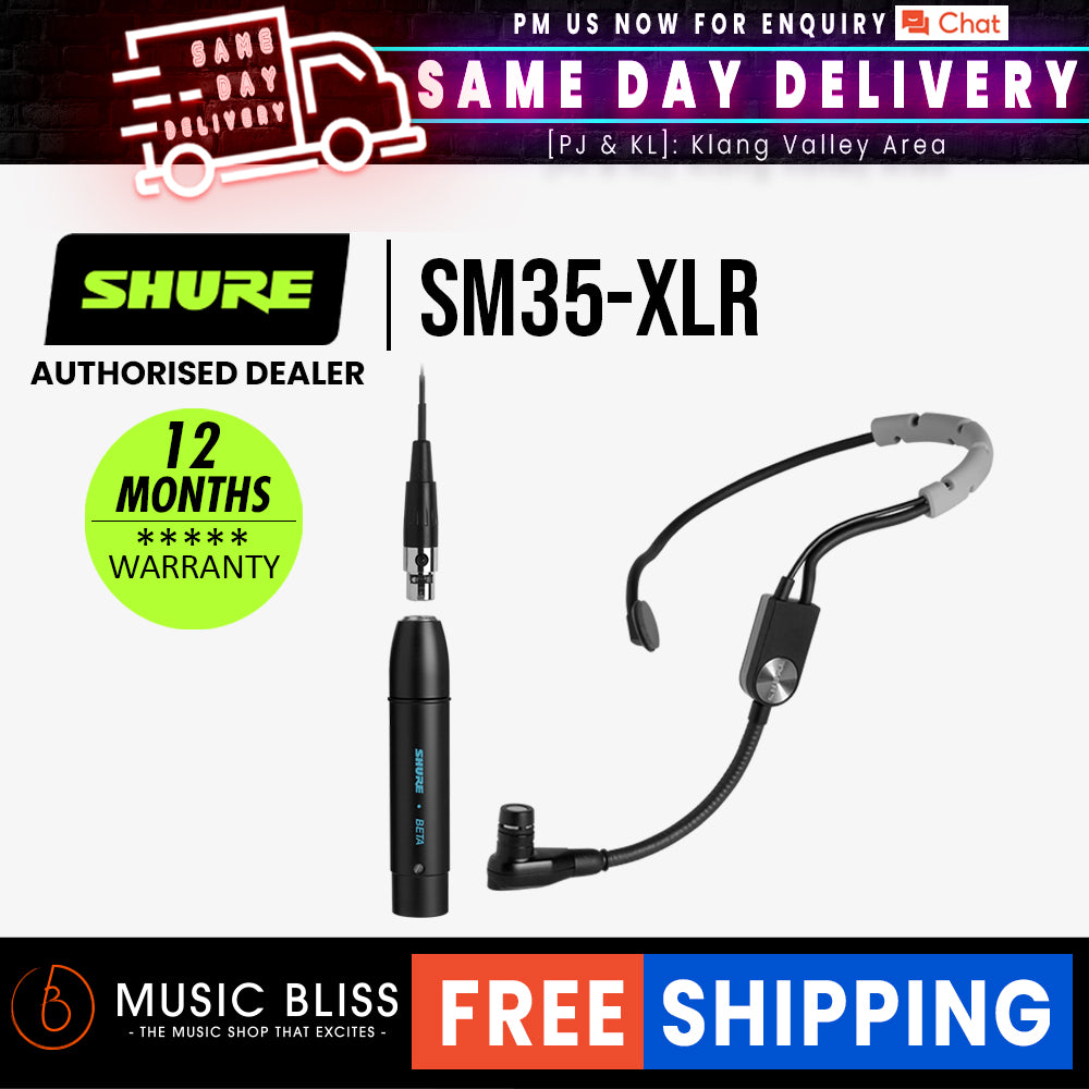Shure SM35-XLR Performance Headset Condenser Microphone | Music