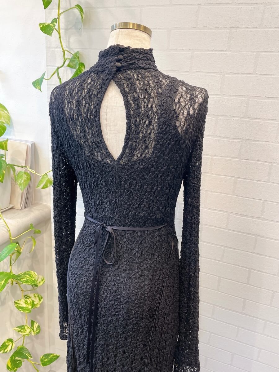 my closet / シュリンクレースワンピース