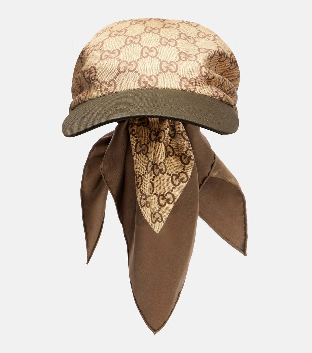 GG silk twill baseball cap in beige - Gucci | Mytheresa
