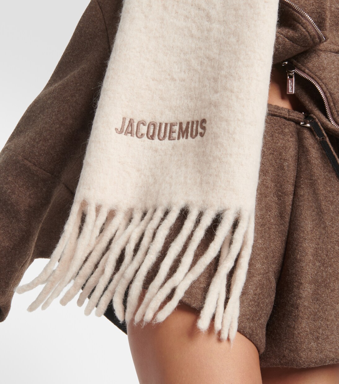 L'écharpe Moisson alpaca-blend scarf in beige - Jacquemus | Mytheresa