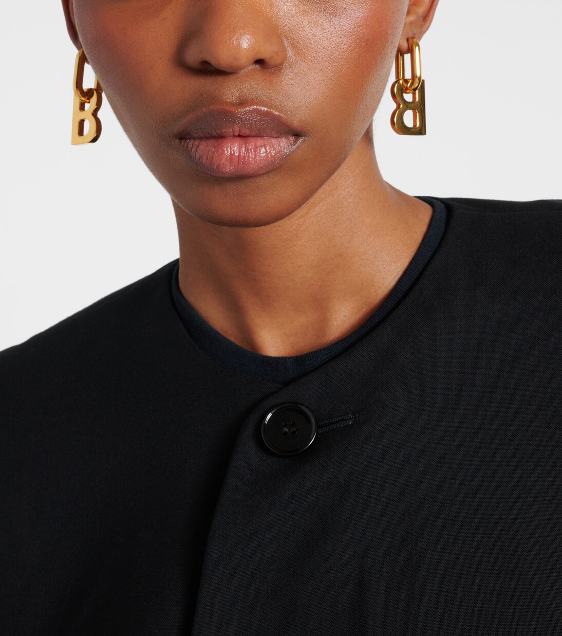 B Chain XL earrings in gold - Balenciaga | Mytheresa