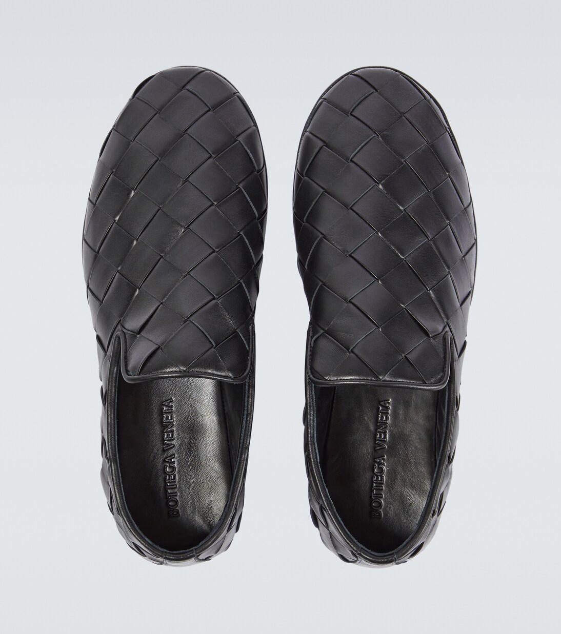 Sunday leather slipper in black - Bottega Veneta | Mytheresa