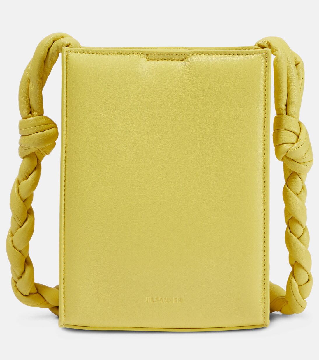 Tangle Padded Small crossbody bag in yellow - Jil Sander | Mytheresa