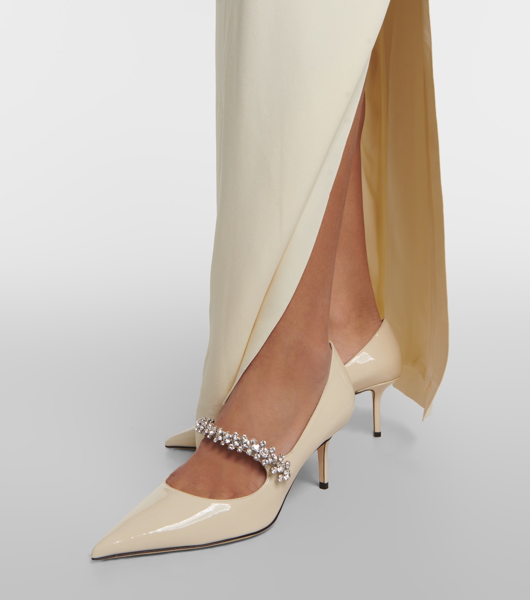 Bing Pump 65 patent leather pumps in white - Jimmy Choo | Mytheresa