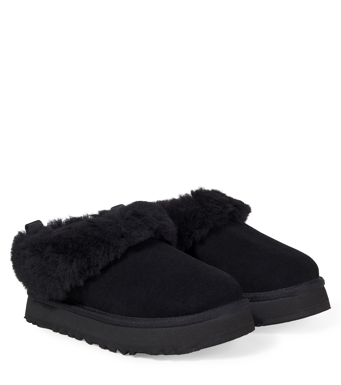 Tazzelle shearling-trimmed suede boots in black - UGG Kids | Mytheresa