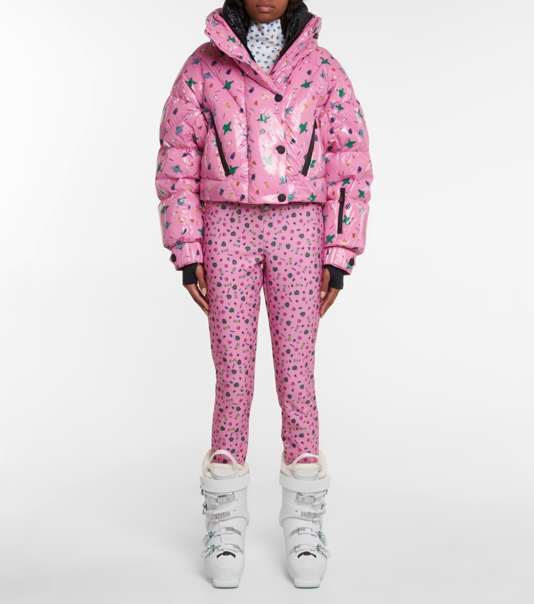 x Naj-Oleari 3 Moncler Grenoble Plumel down jacket in pink
