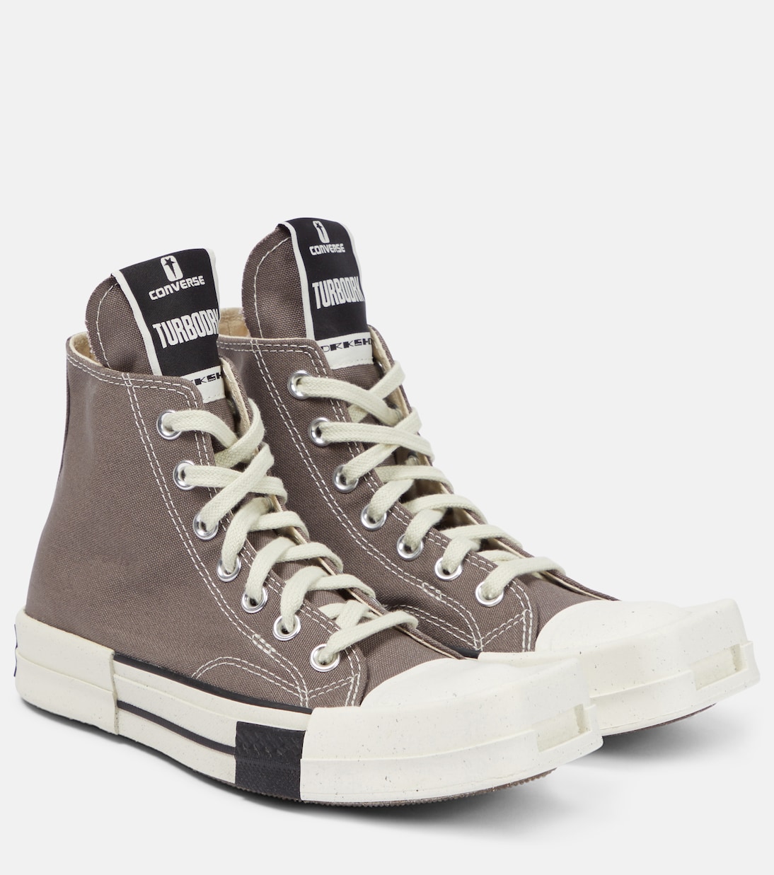 DRKSHDW x Converse Turbodrk high-top sneakers in grey - Rick Owens