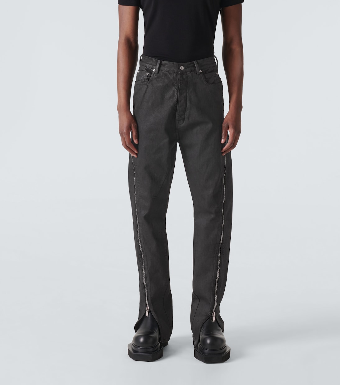 Bolan Banana high-rise bootcut jeans in black - Rick Owens | Mytheresa