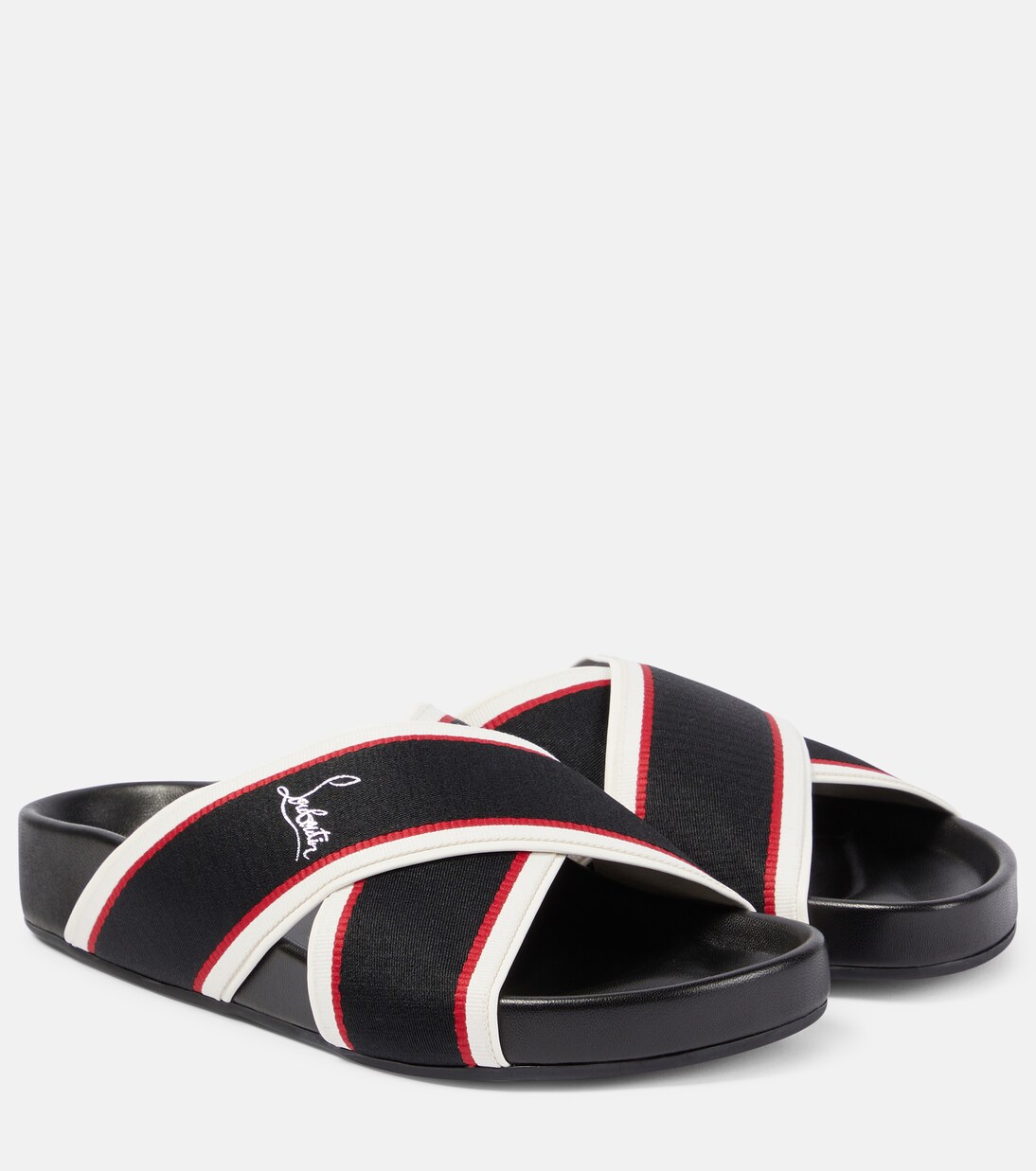 Hot Cross Bizz ribbon sandals in black - Christian Louboutin