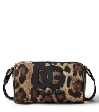 DG sequined satin shoulder bag in gold - Dolce Gabbana Kids